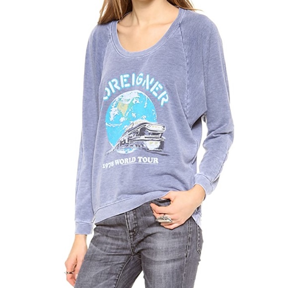 Chaser Tops - Chaser Foreigner Band Sweatshirt  Med